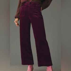 COPY - NWT The Colette Cropped Wide-Leg Corduroy Pants by Maeve